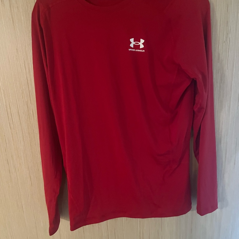NWT Under Armour Red Long Sleeve Shirt